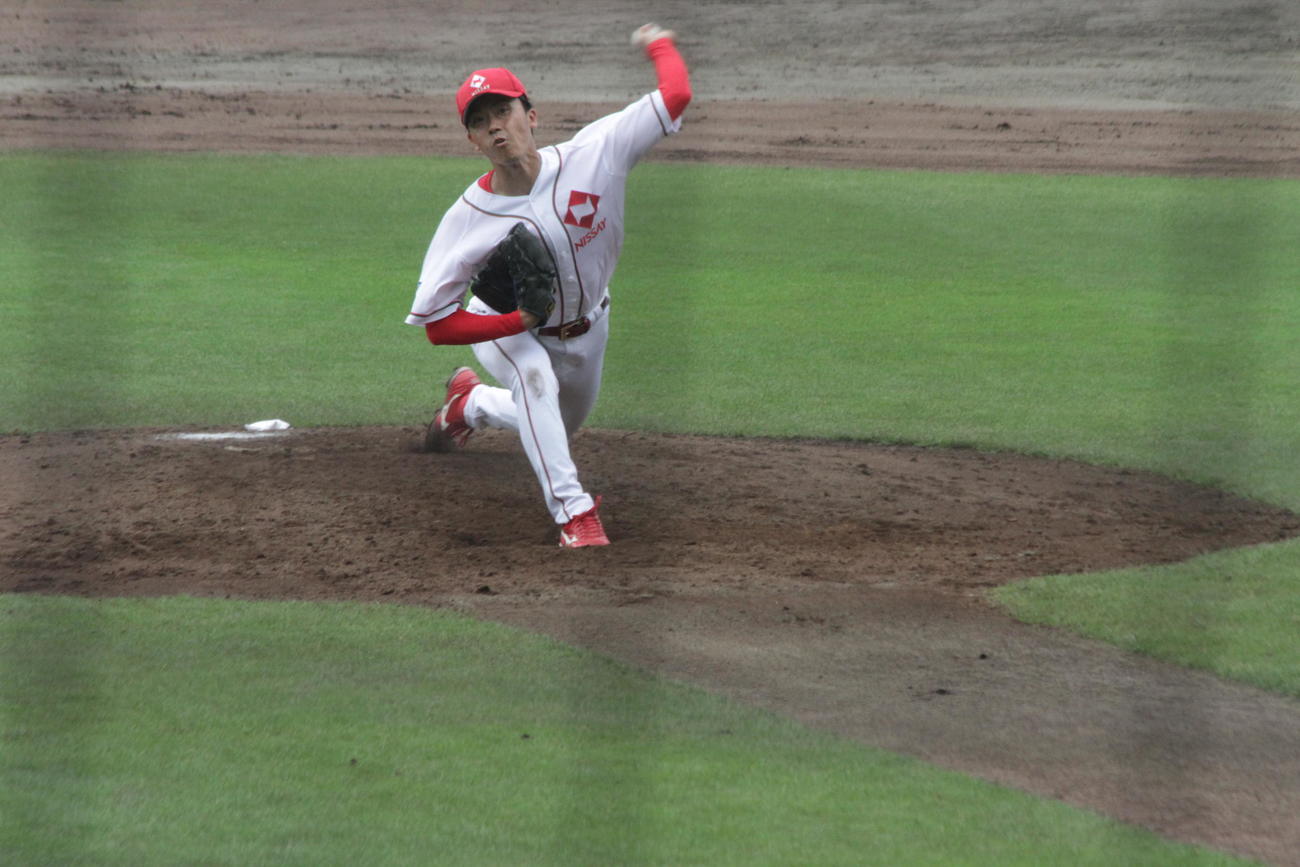 日本生命の先発高橋拓巳投手が安定した投球を披露した