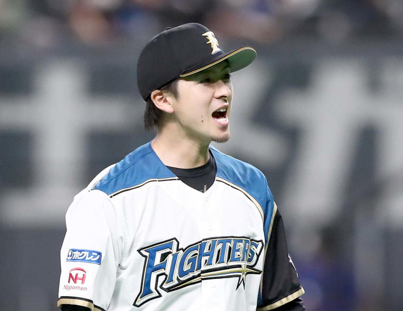 日本ハム上沢（2021年6月8日撮影）