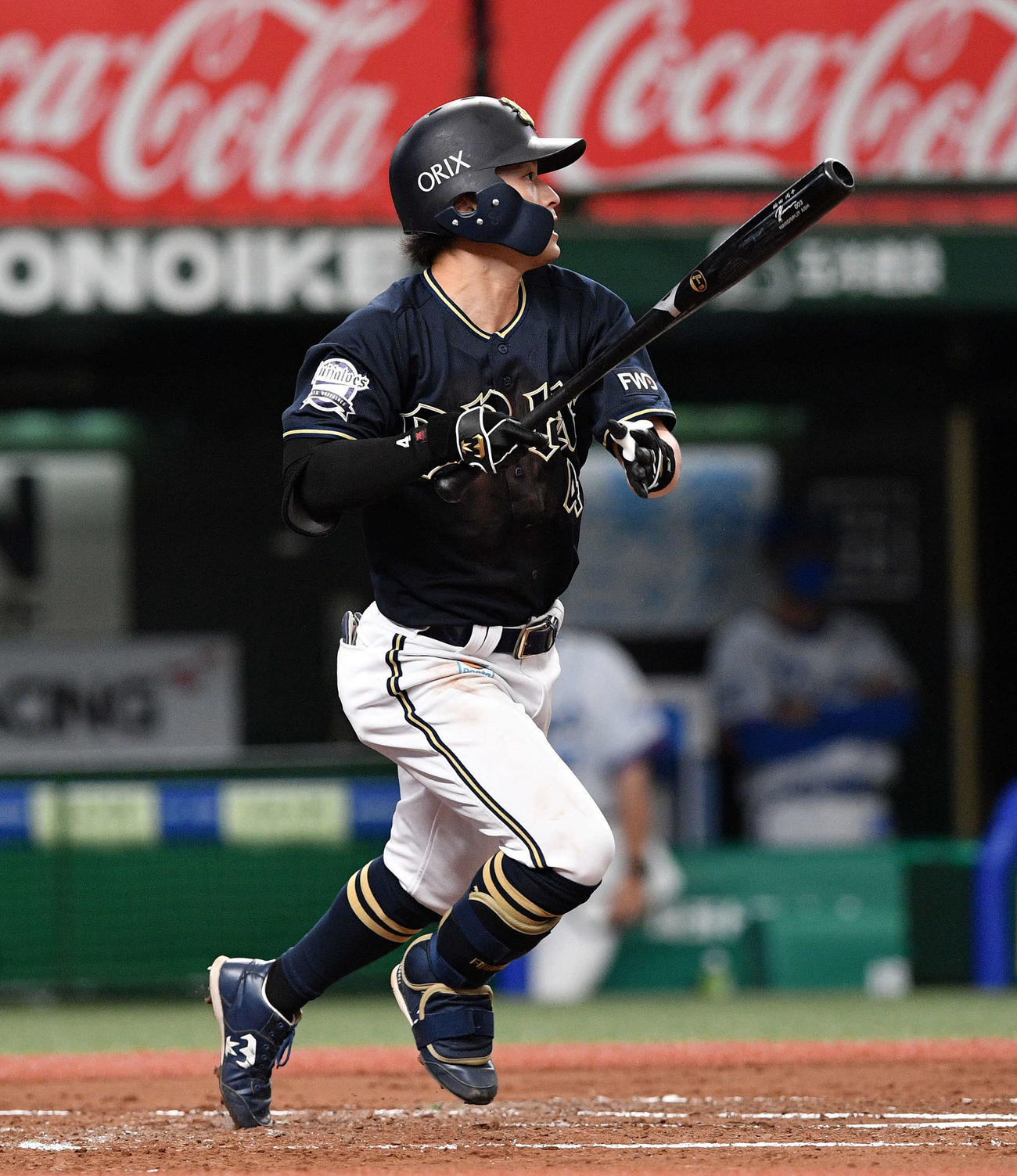 西武対オリックス　3回表オリックス2死、福田は中前打を放つ＝（撮影・滝沢徹郎）
