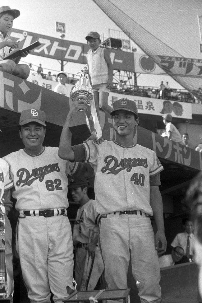 1971年7月19日、ジュニア球宴。1回に3ランを放ち殊勲賞を獲得した中日大島康徳
