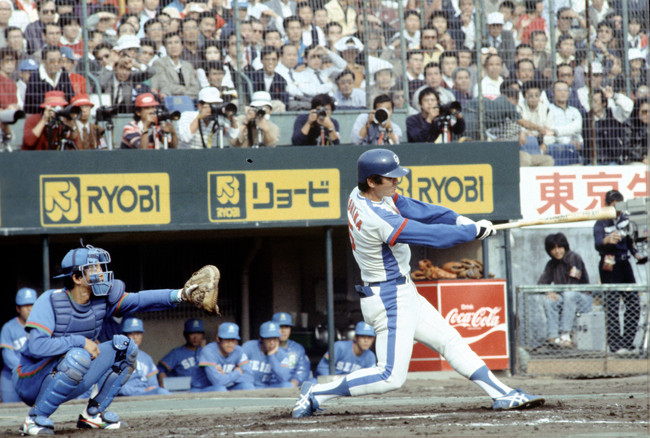 1982年10月23日、西武との日本シリーズ第1戦に出場した中日大島康徳