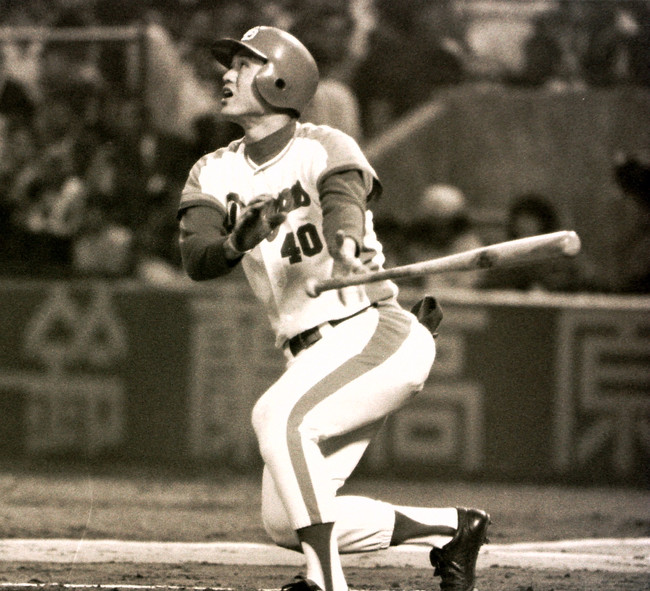 プロ4年目、背番号40時代の大島さん（1974年5月11日撮影）