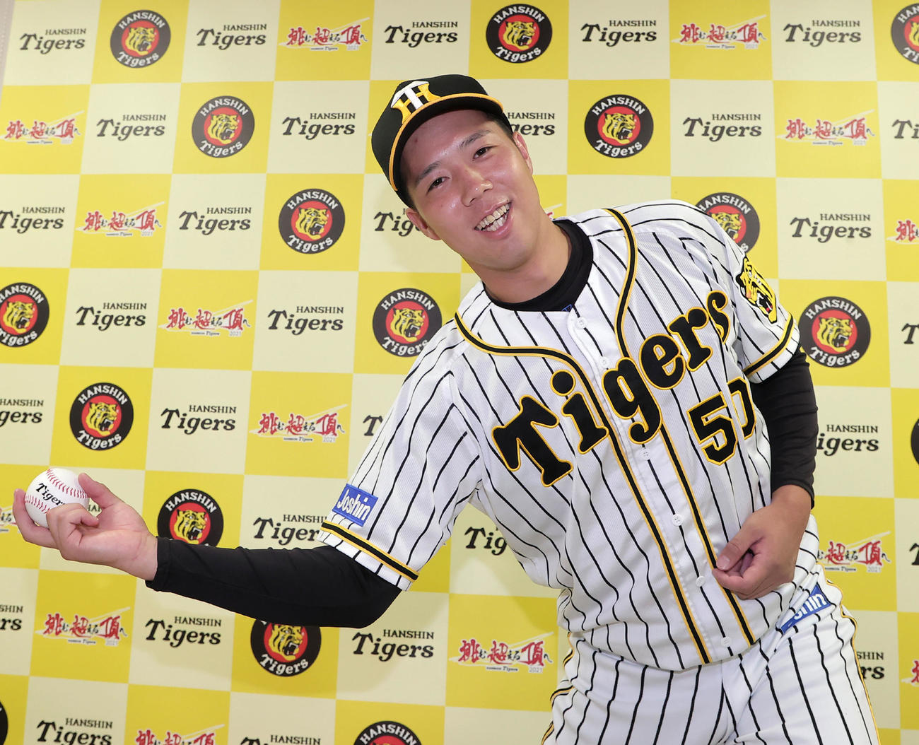 監督推薦でオールスター出場が決まり試合での好投を誓う青柳（代表撮影）