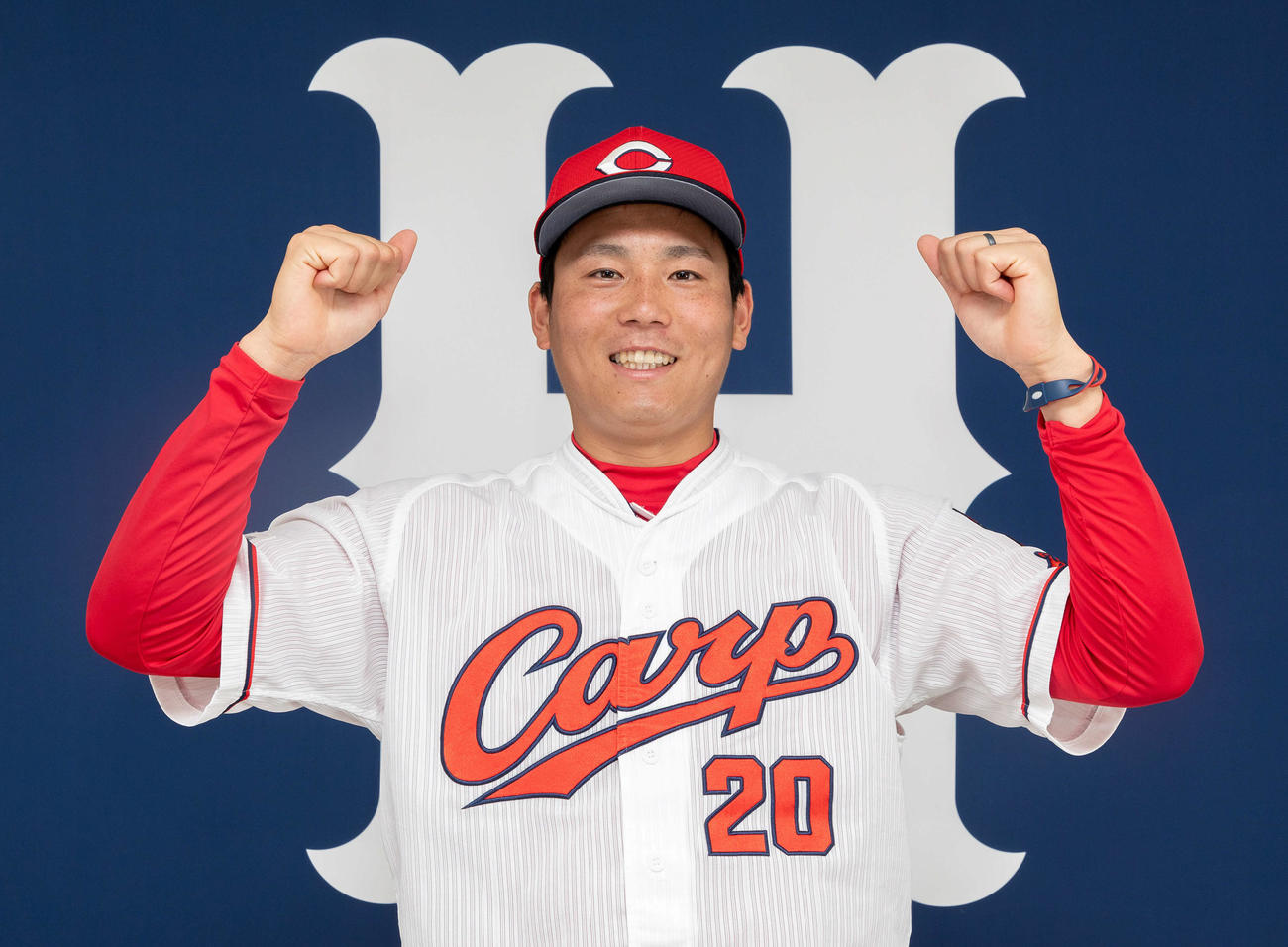 監督推薦でオールスターに出場する事が決まった広島栗林（球団提供）