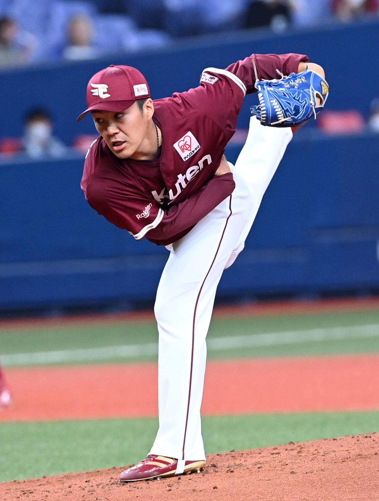 オリックス対楽天　楽天先発の則本昂（撮影・前岡正明）