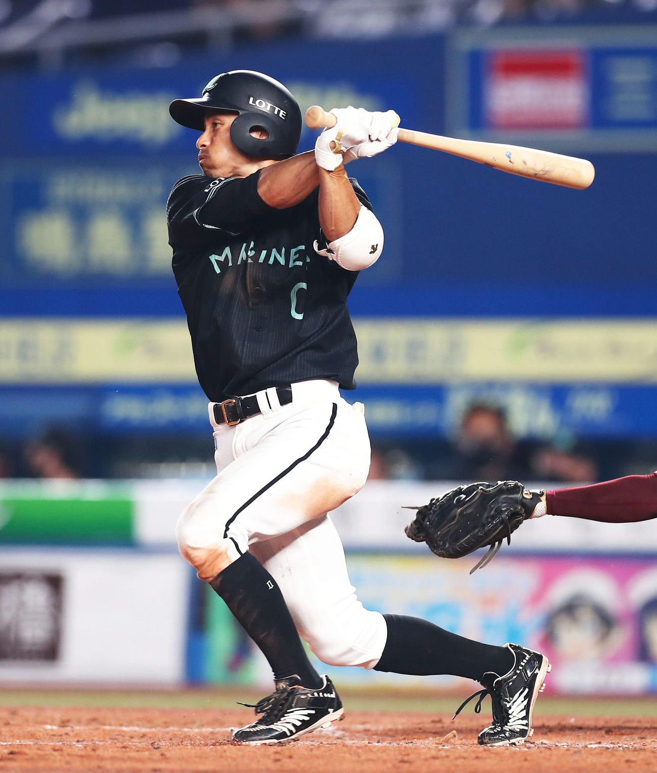ロッテ荻野貴司（2021年7月5日撮影）