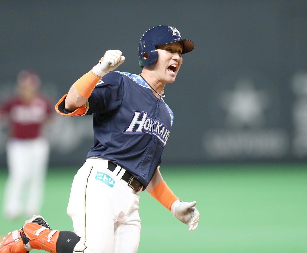 日本ハム杉谷（5月7日撮影）