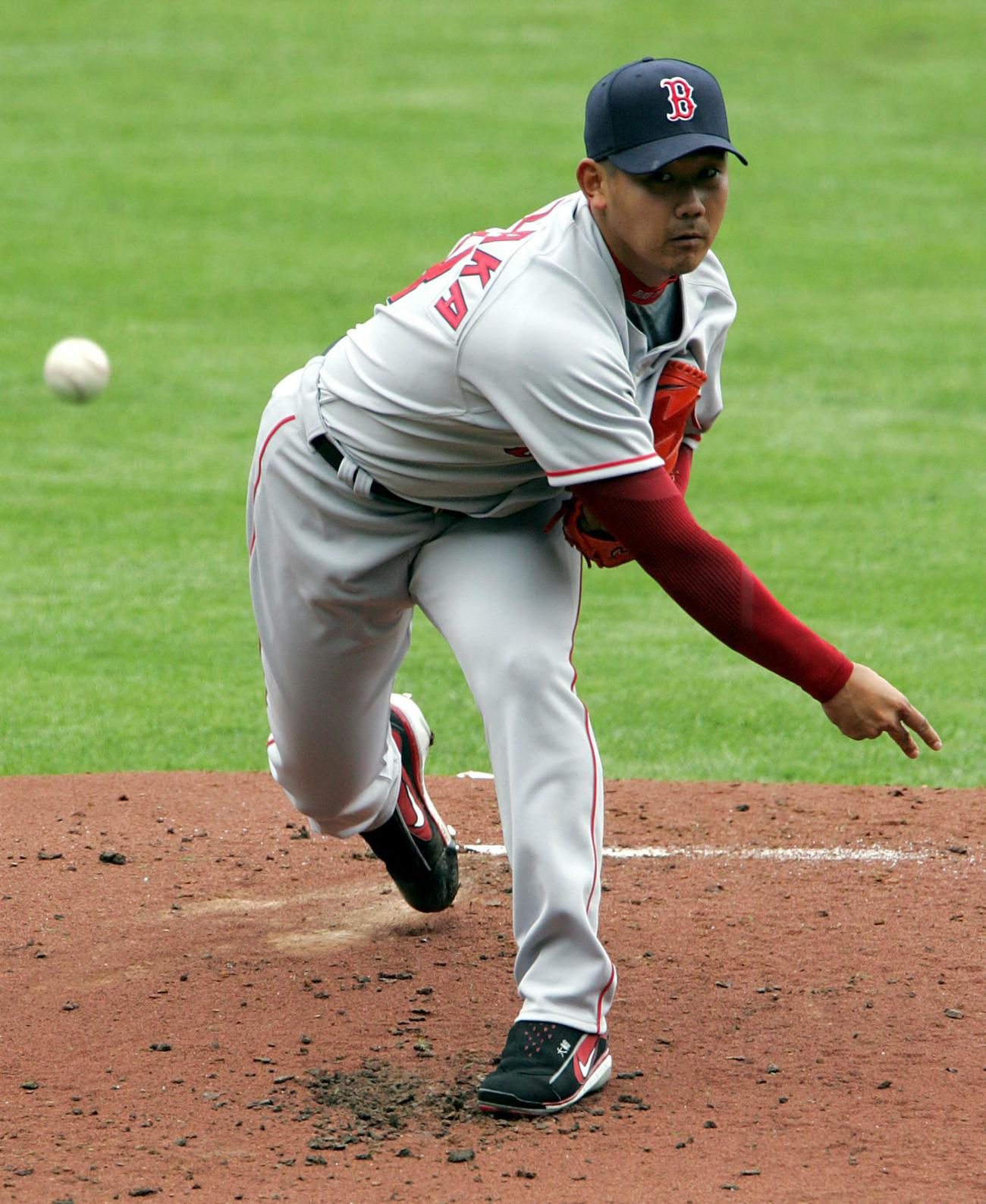 ロイヤルズ戦でメジャー初登板初勝利のレッドソックス松坂（2007年4月5日）