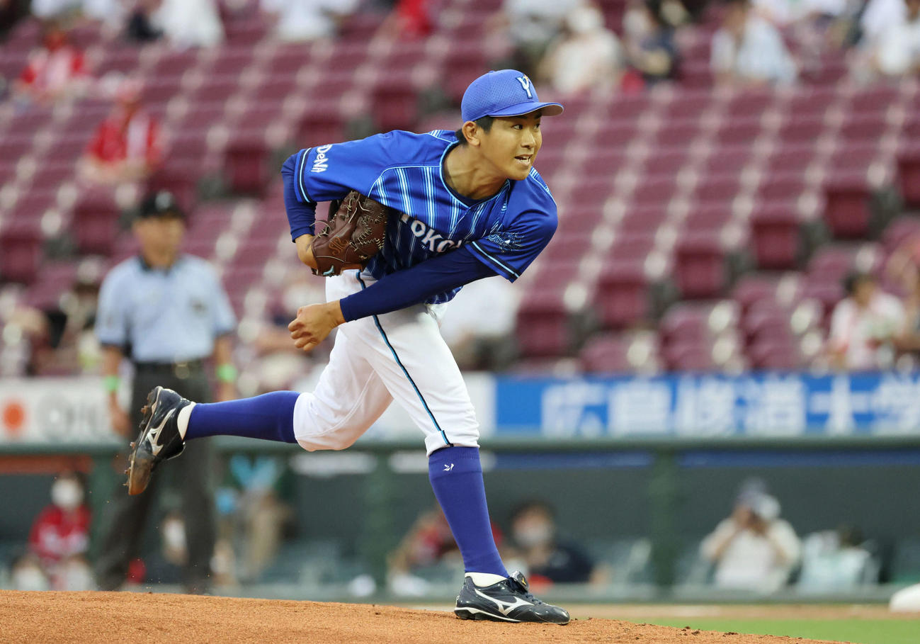 広島対DeNA DeNA先発の今永（撮影・加藤孝規）