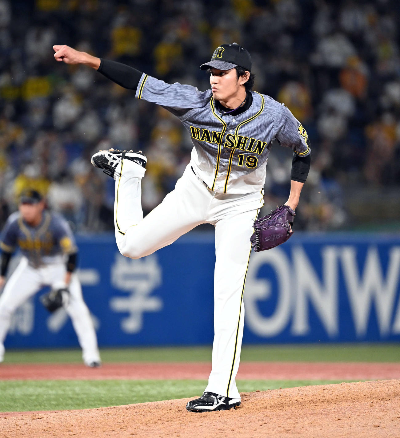 ヤクルト対阪神　6回からマウンドに上がった阪神藤浪（撮影・たえ見朱実）