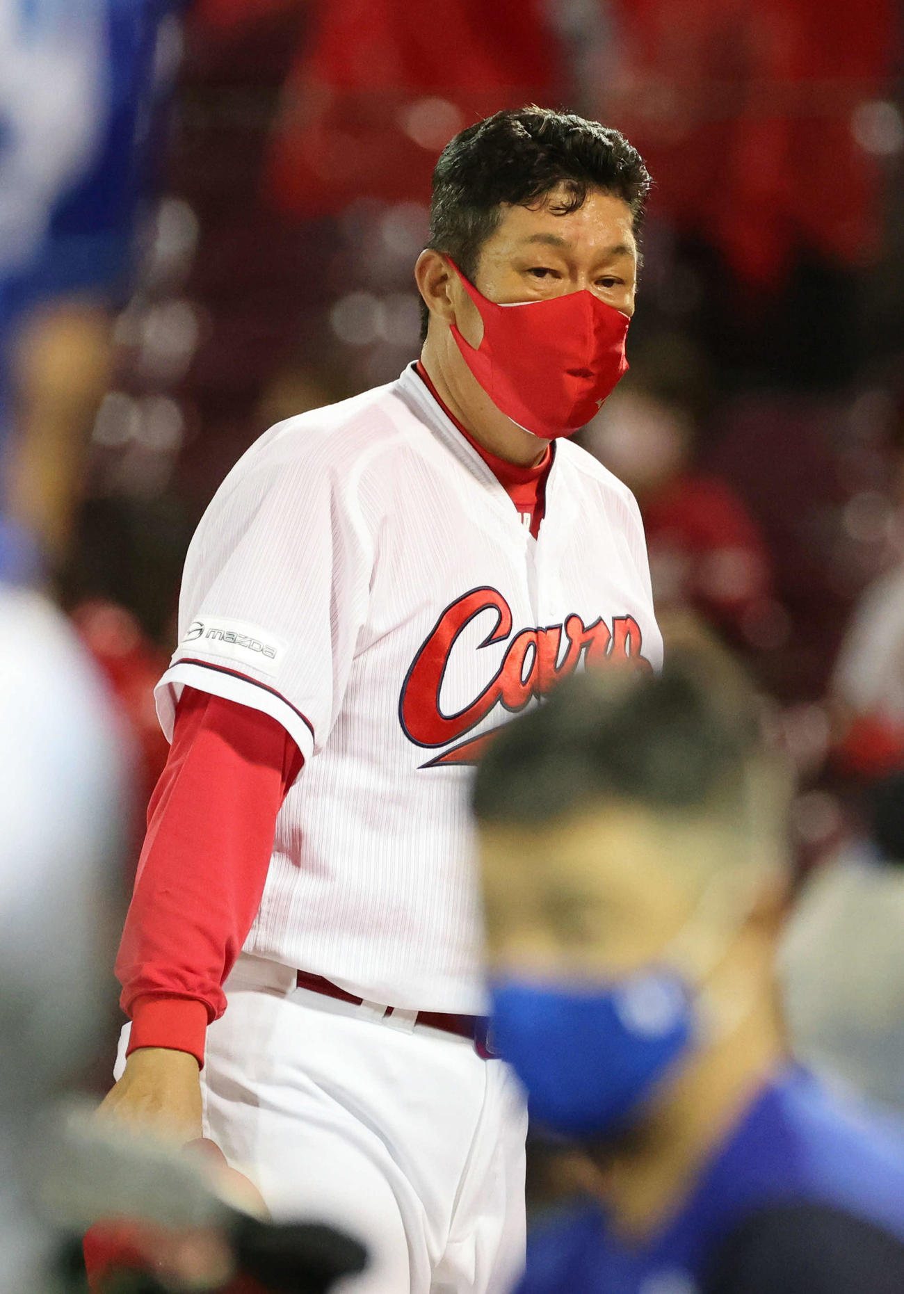 広島対DeNA 3対3のドローに終わった広島佐々岡監督（撮影・加藤孝規）