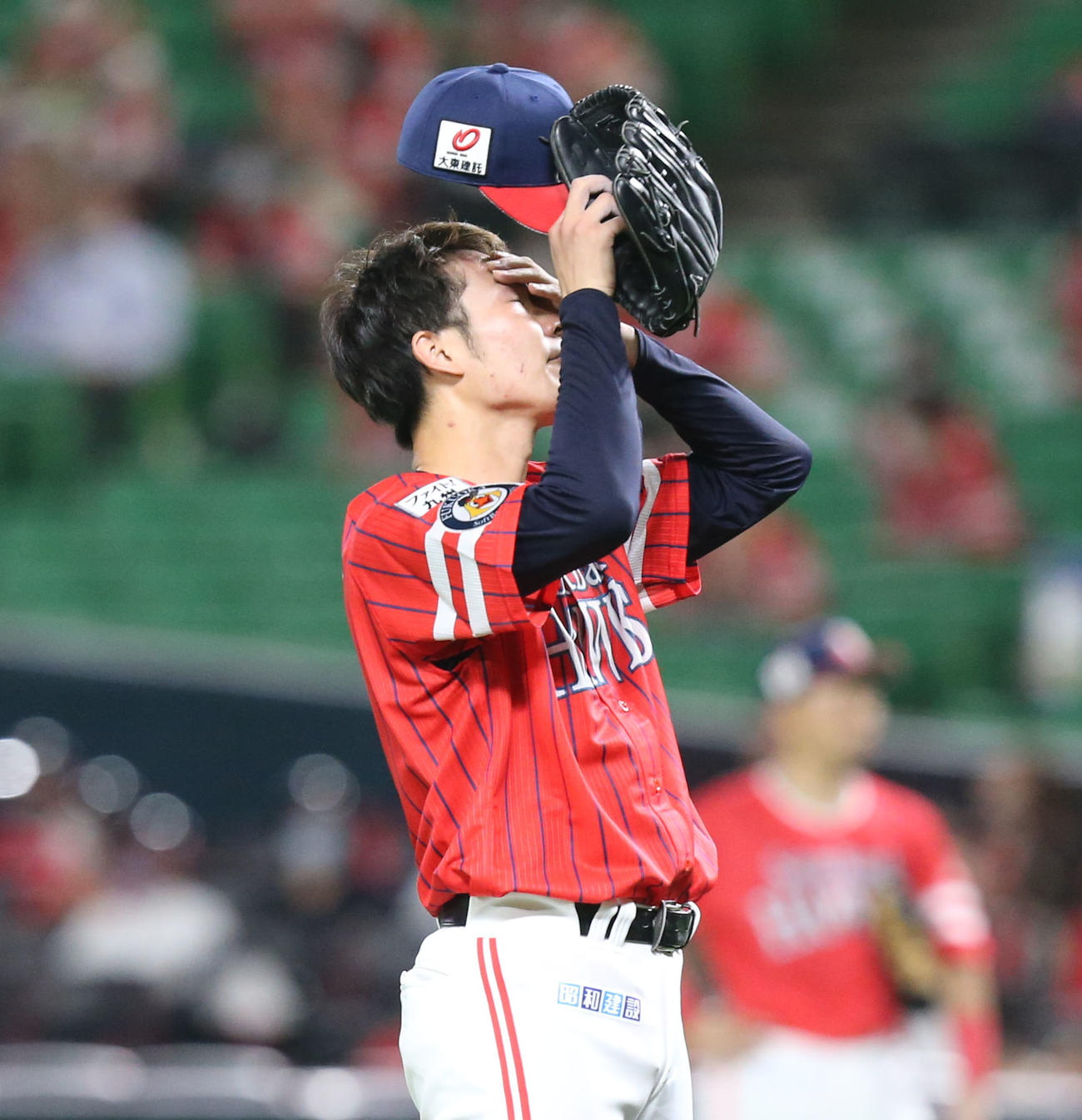 ソフトバンク対オリックス　3回表オリックス2死、武田は吉田正に右越えの本塁打を浴びる（撮影・屋方直哉）