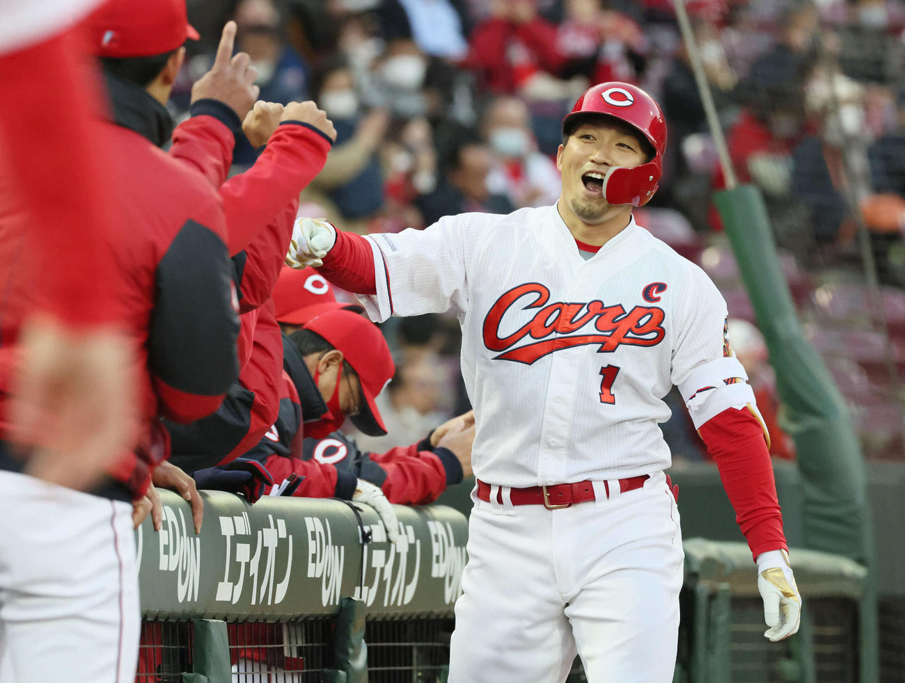 広島鈴木誠也（2021年4月9日撮影）