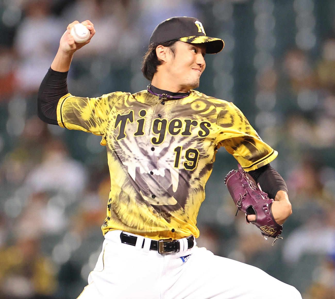 阪神対DeNA 8回に登板し3者連続三振に切る阪神藤浪（撮影・清水貴仁）