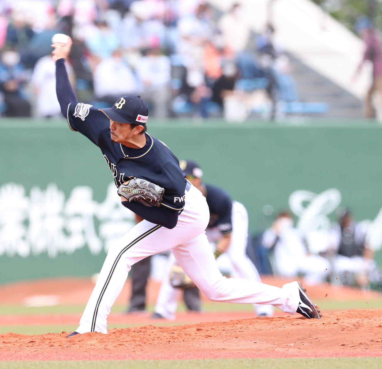 日本ハム対オリックス　オリックス先発の増井（撮影・佐藤翔太）