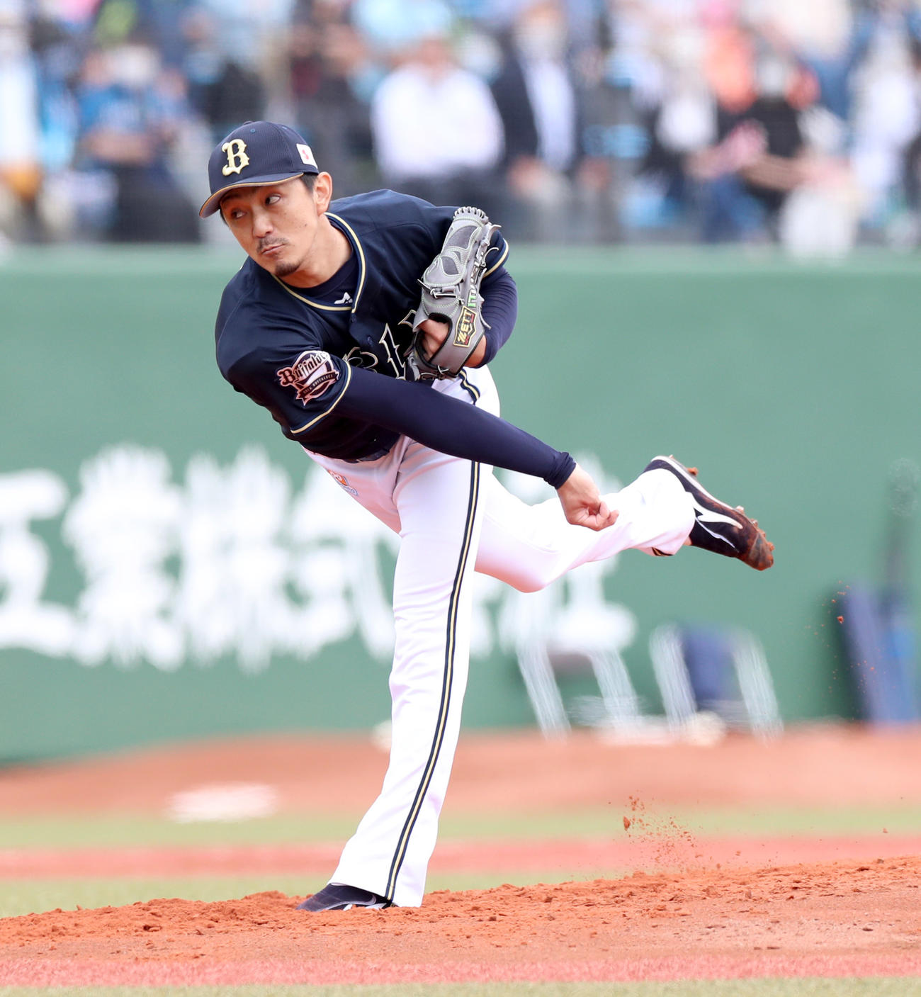 日本ハム対オリックス　オリックス先発の増井（撮影・佐藤翔太）