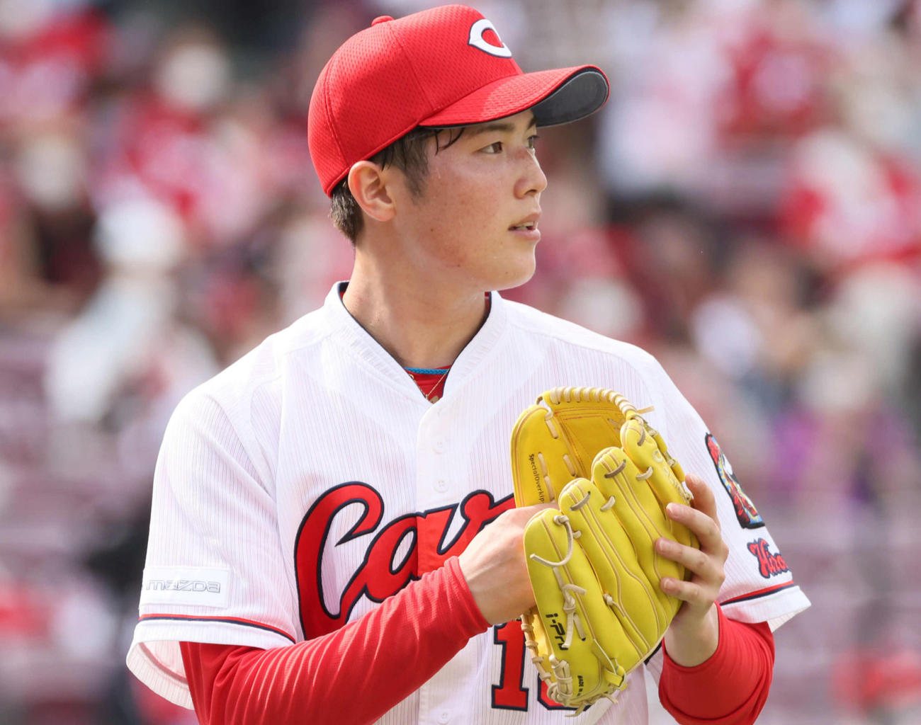 広島森下暢仁（2021年6月27日撮影）