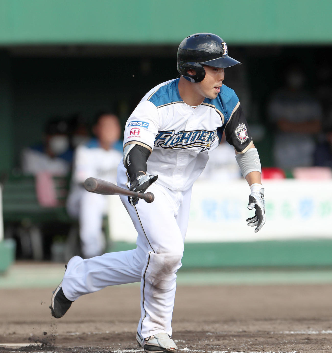 日本ハム対オリックス　7回裏日本ハム2死三塁、近藤は右前適時打を放つ（撮影・佐藤翔太）