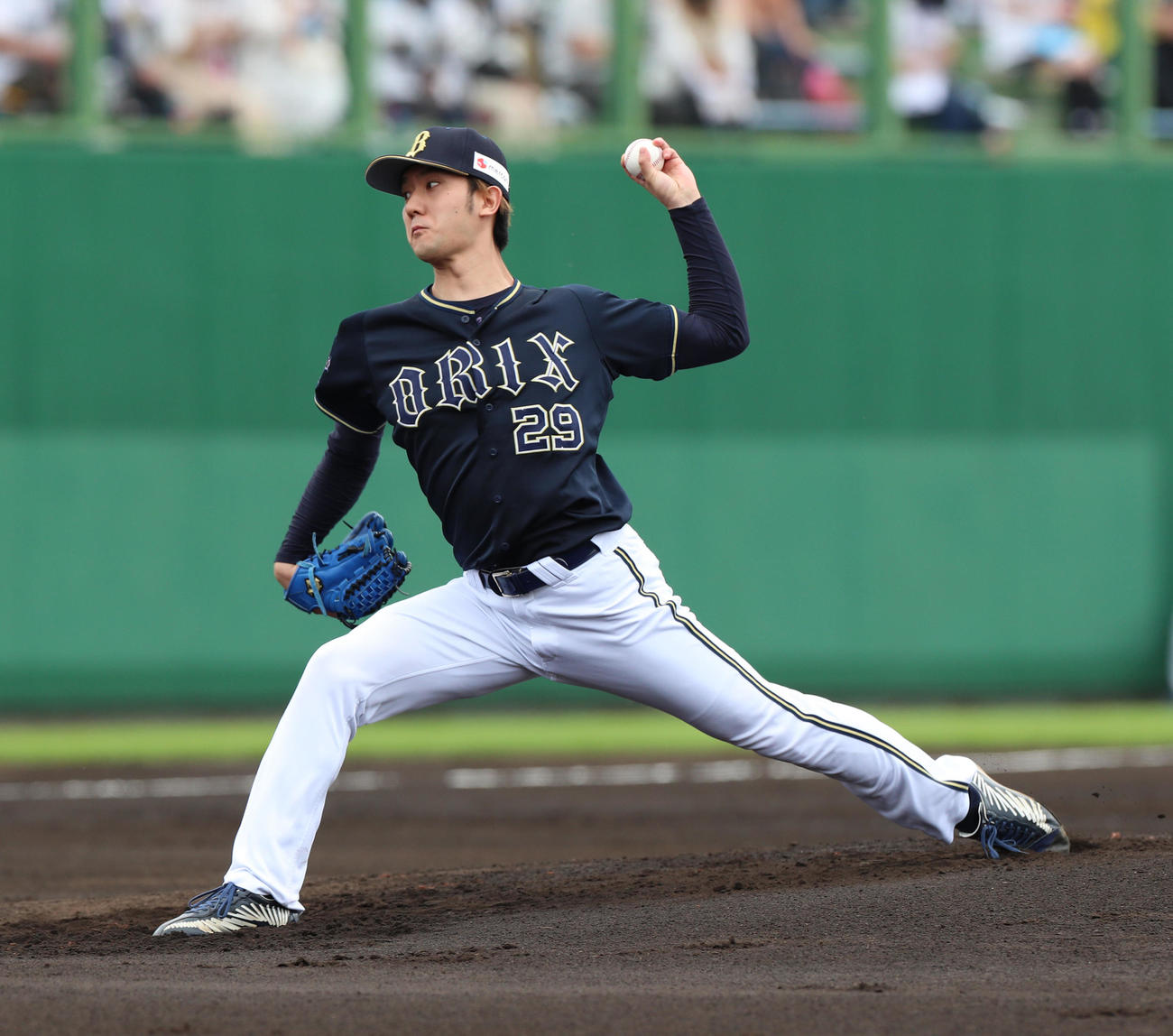 日本ハム対オリックス　オリックス先発の田嶋（撮影・佐藤翔太）