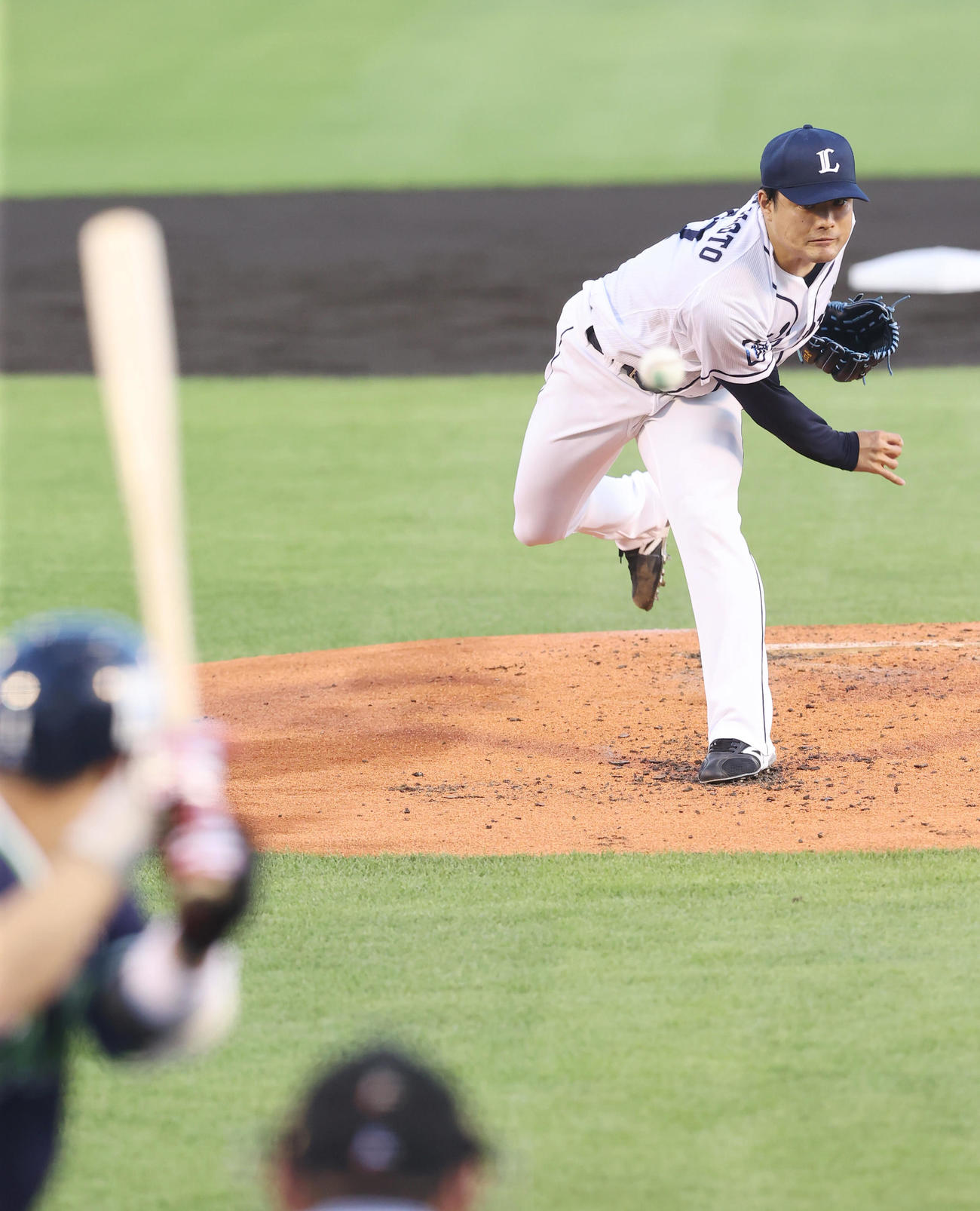 全パ対全セ　3回表、全パ2番手で登板し力投する松本（撮影・垰建太）