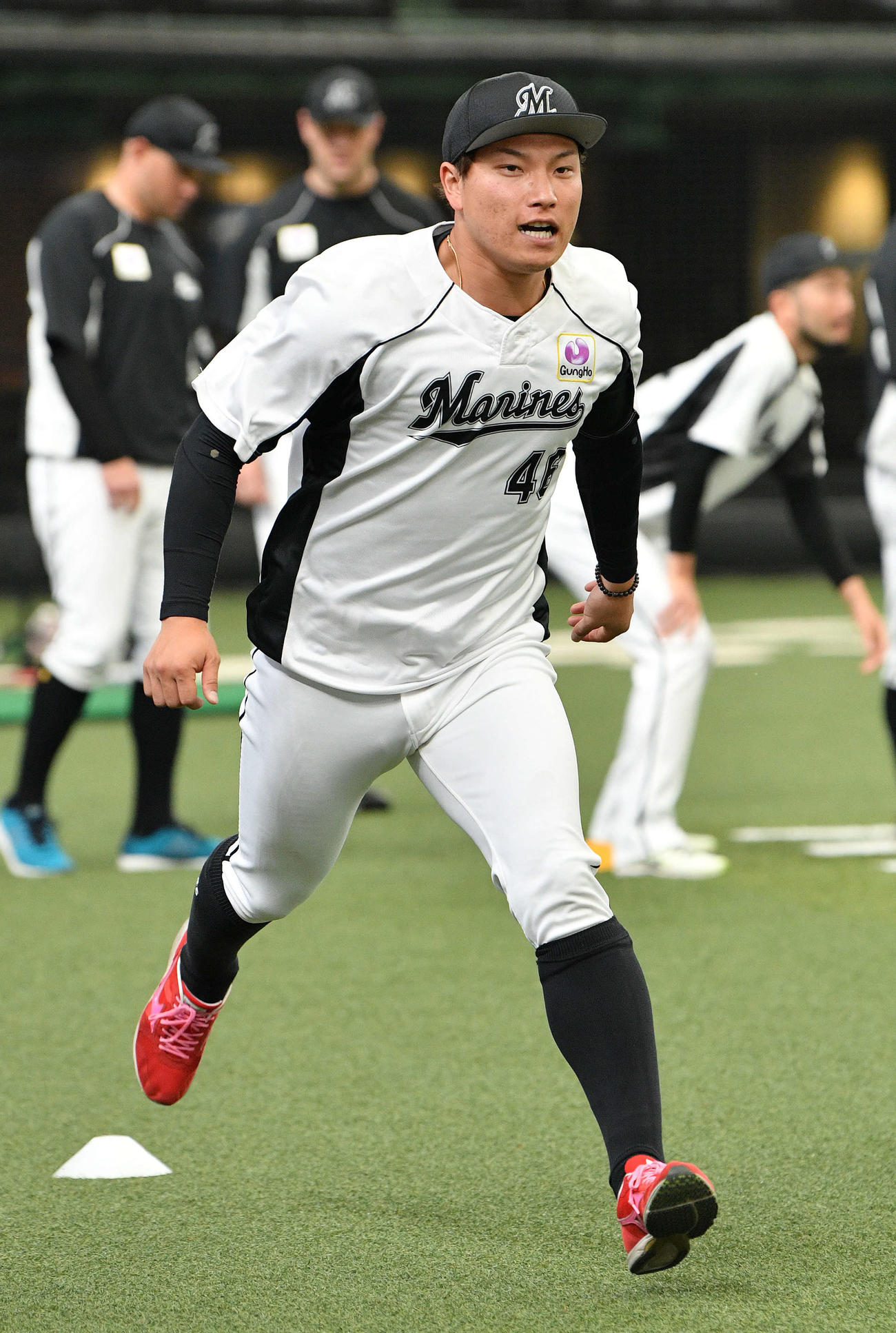 ロッテ岩下大輝（2021年4月28日撮影）