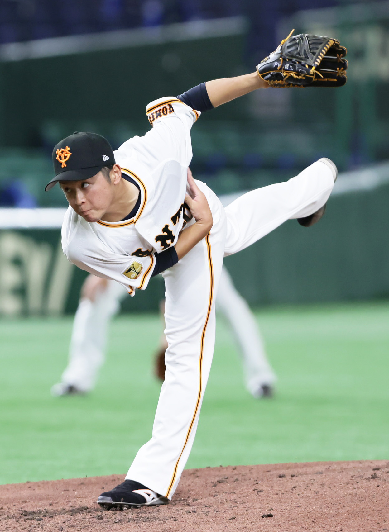 「リアルジャイアンツカップ」　力投する巨人戸田（撮影・足立雅史）