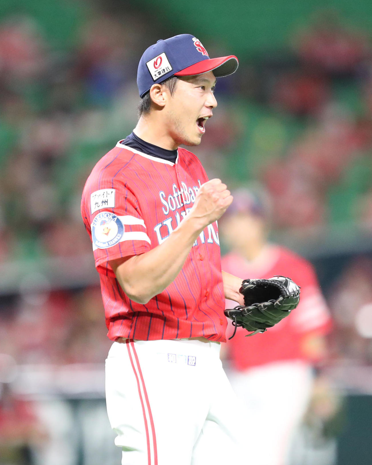 ソフトバンク岩崎翔（2021年7月10日撮影）
