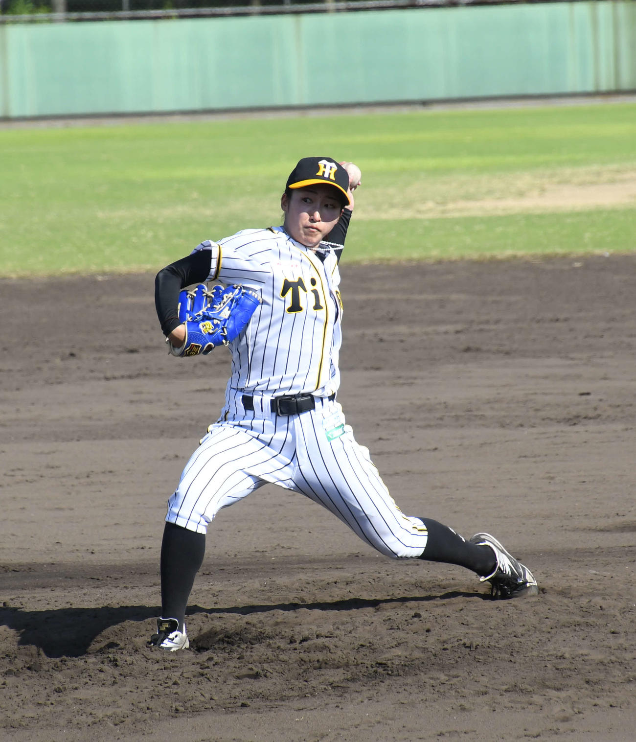 阪神タイガースWomenの植村美奈子（撮影・中野椋）