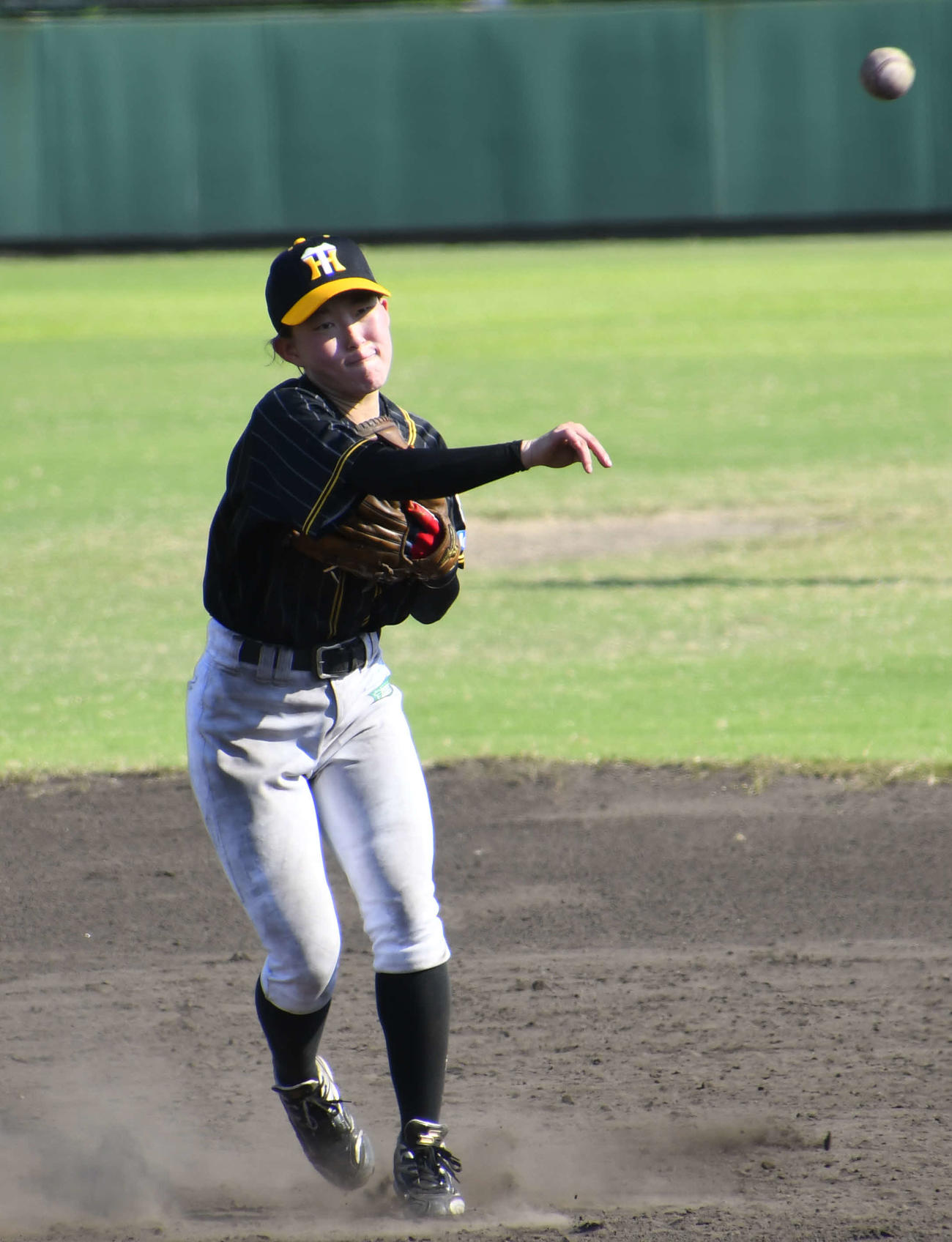 阪神タイガースWomenの山本涼香内野手（撮影・中野椋）
