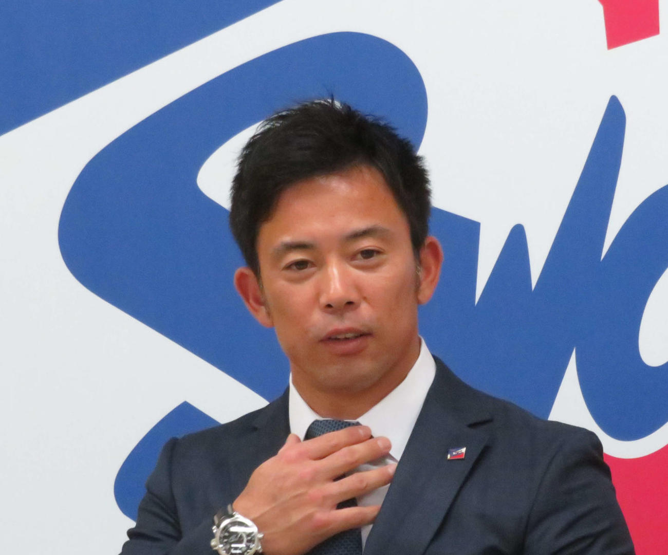 ヤクルト雄平（2019年12月11日撮影）