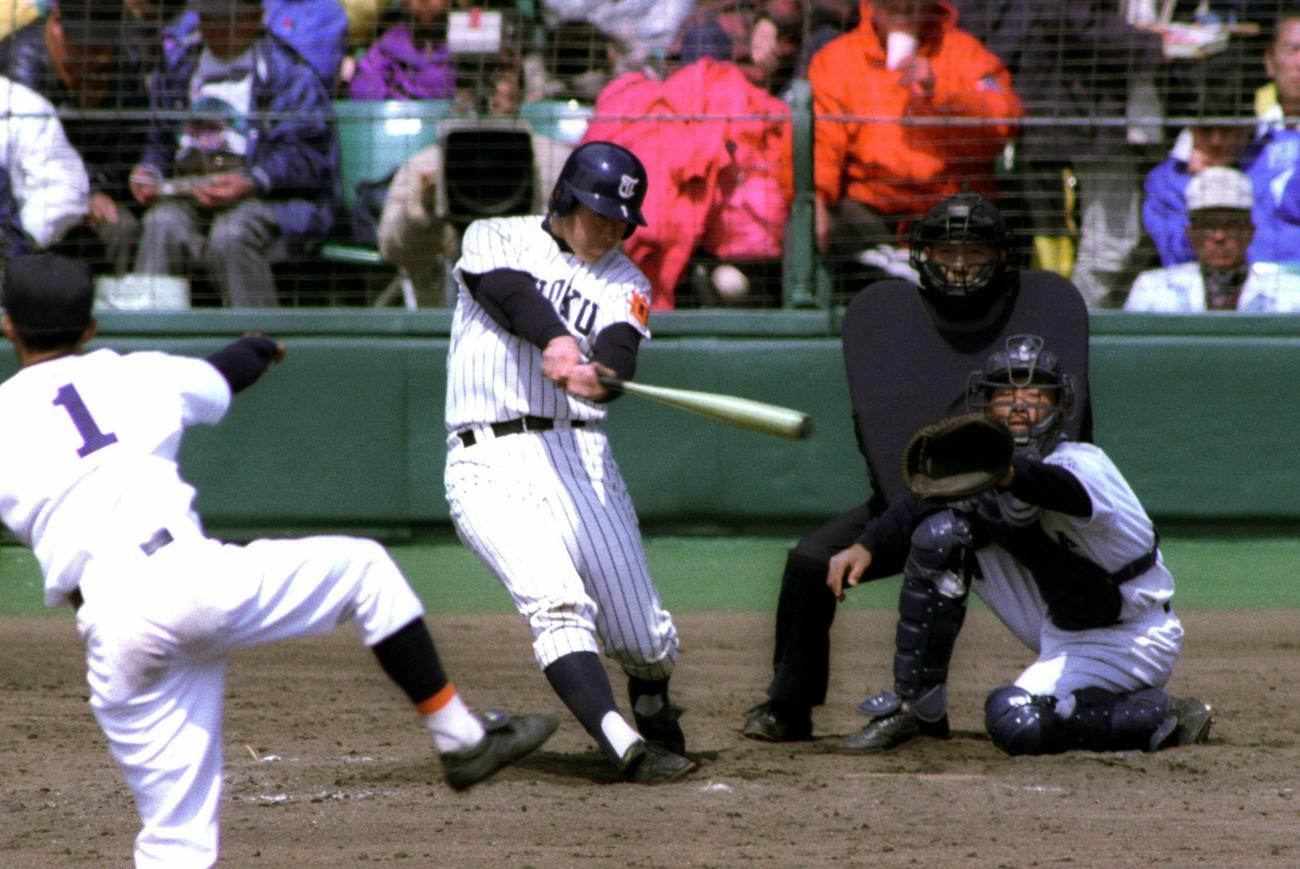 東北で甲子園に出場した島重宣（嶋重宣、1994年3月27日撮影）