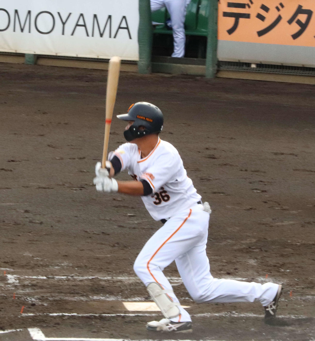 巨人対DeNA 2軍戦に「4番DH」で先発出場した巨人石川（撮影・小早川宗一郎）