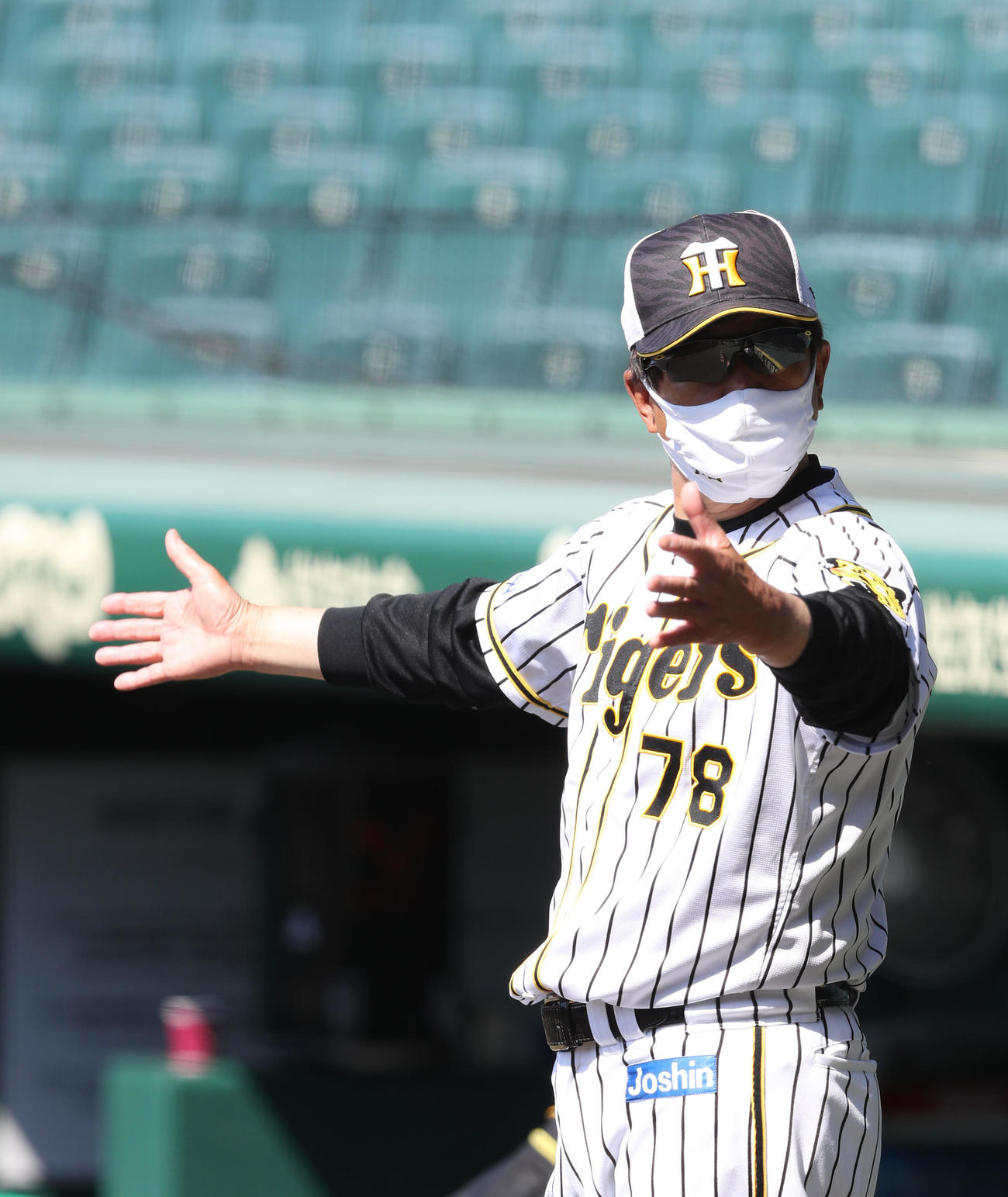 阪神2軍平田勝男監督（2021年5月30日撮影）