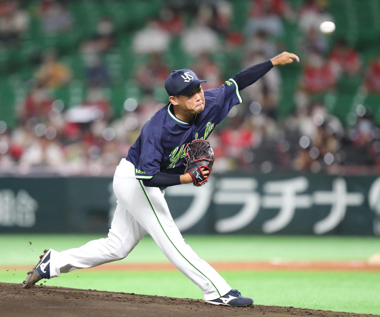 ソフトバンク対ヤクルト　ヤクルト先発・田口麗斗（撮影・梅根麻紀）
