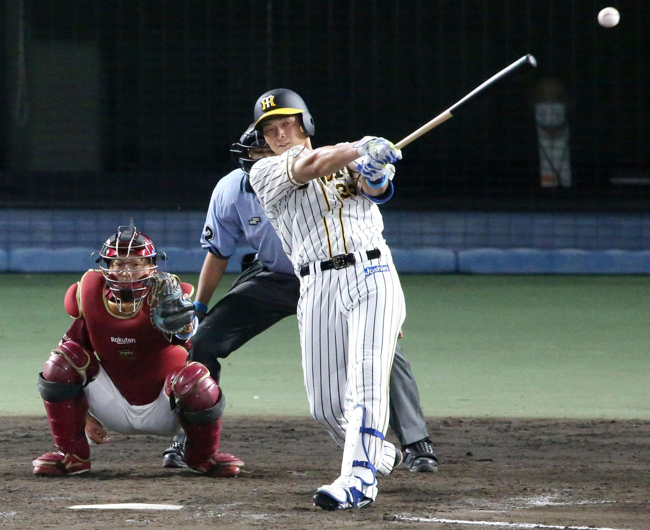 阪神井上広大（2021年7月15日撮影）