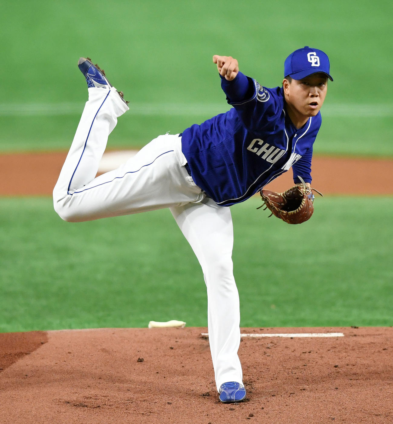 中日柳裕也（2021年7月8日撮影）