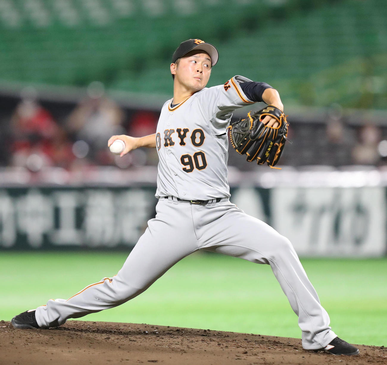 ソフトバンク対巨人　先発・戸田懐生（撮影・梅根麻紀）
