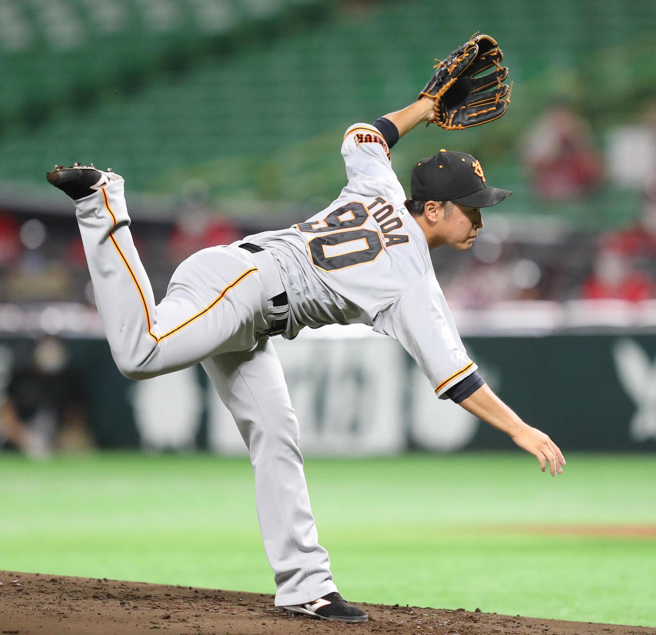 ソフトバンク対巨人　先発・戸田懐生（撮影・梅根麻紀）
