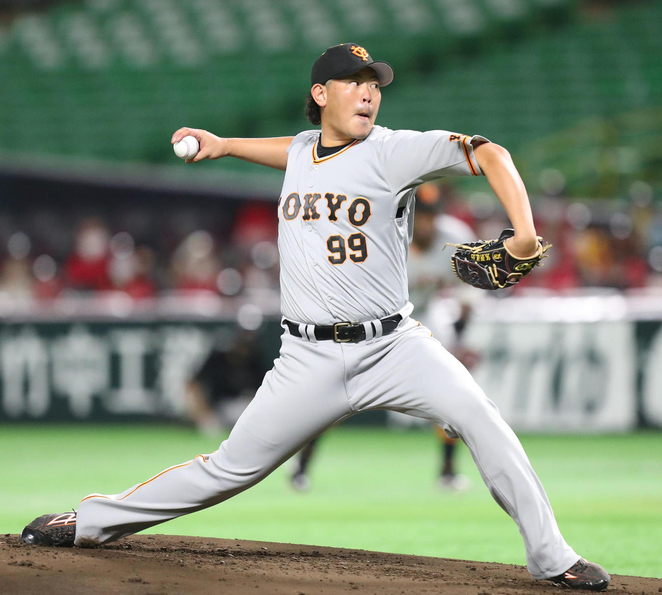 ソフトバンク対巨人　先発・山口俊（撮影・梅根麻紀）