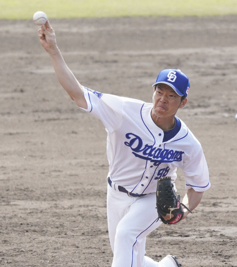 春季キャンプで練習する木下雄介さん（2021年2月7日）