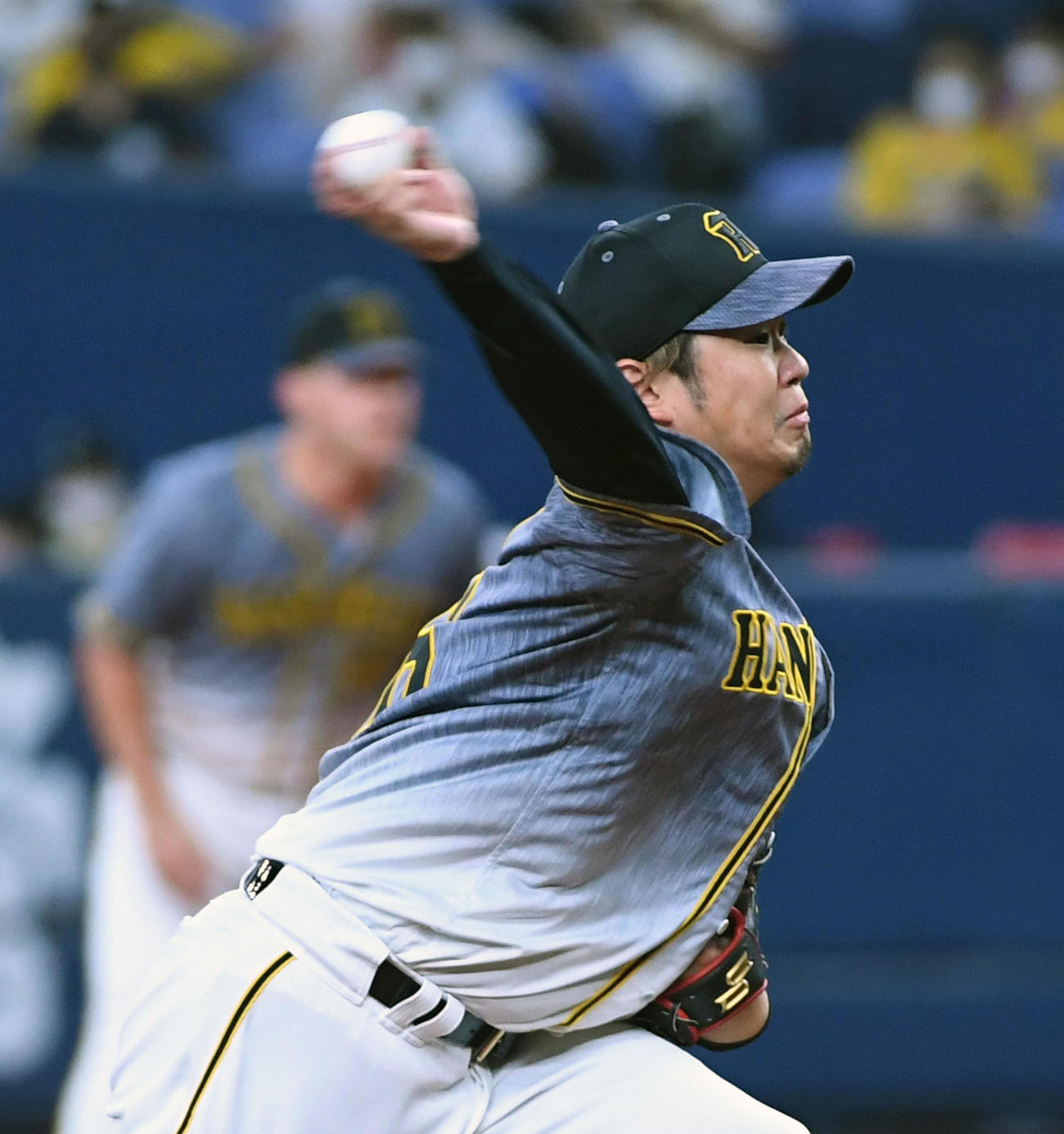 オリックス対阪神　阪神先発の西勇（撮影・前岡正明）