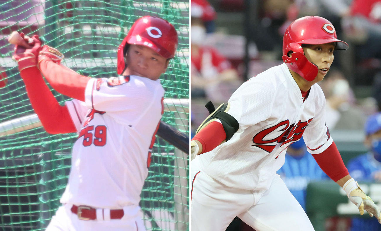 左から、広島大盛穂と羽月隆太郎