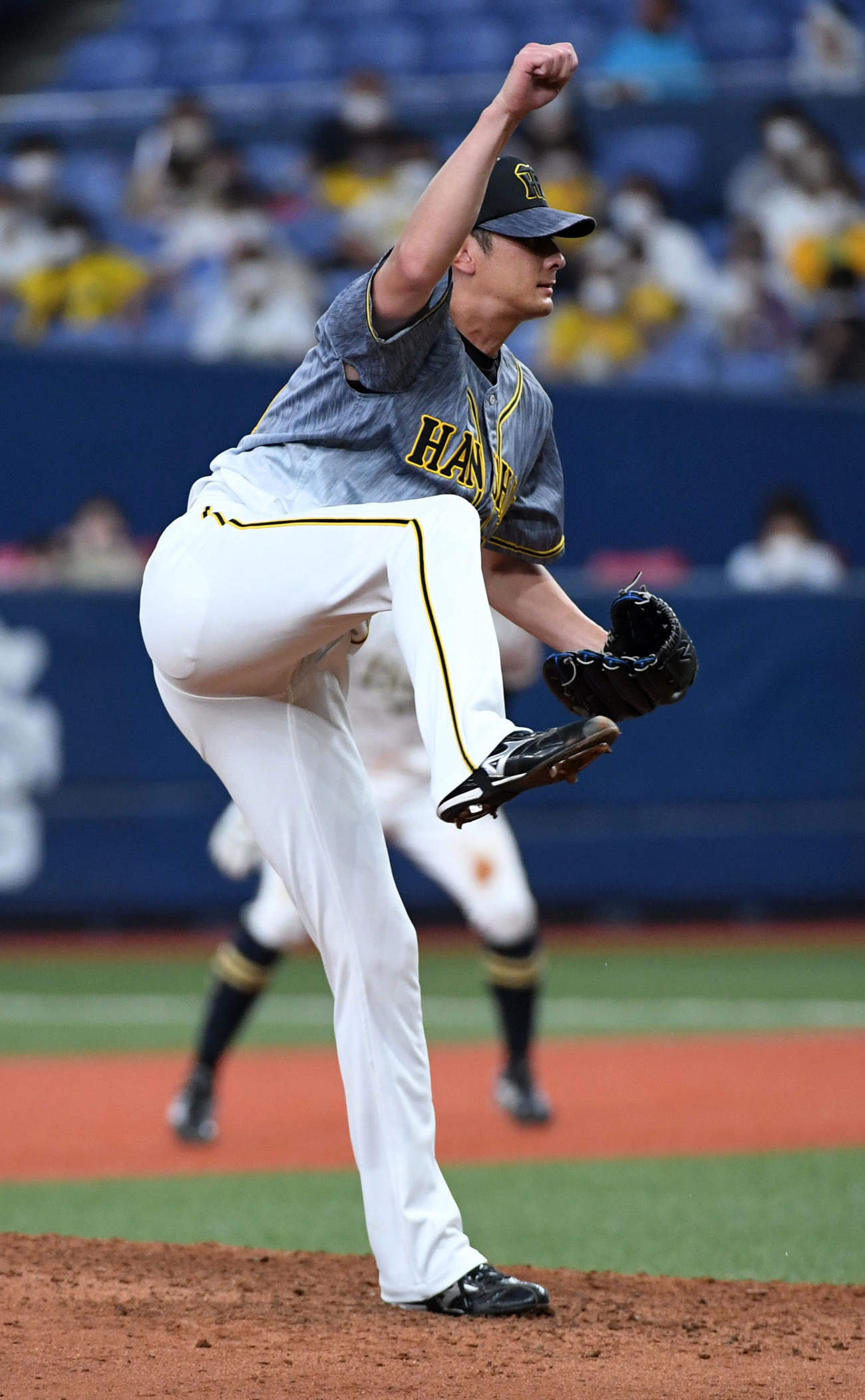 8月6日のオリックス戦に登板した阪神二保