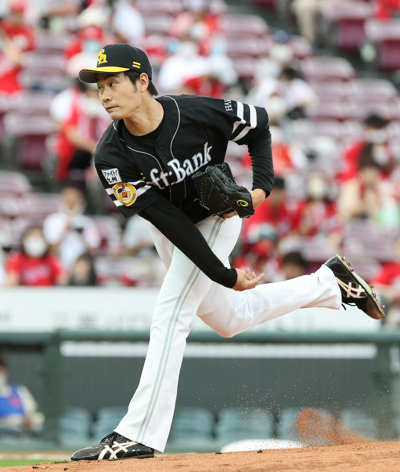 広島対ソフトバンク　ソフトバンク先発の武田（撮影・加藤孝規）
