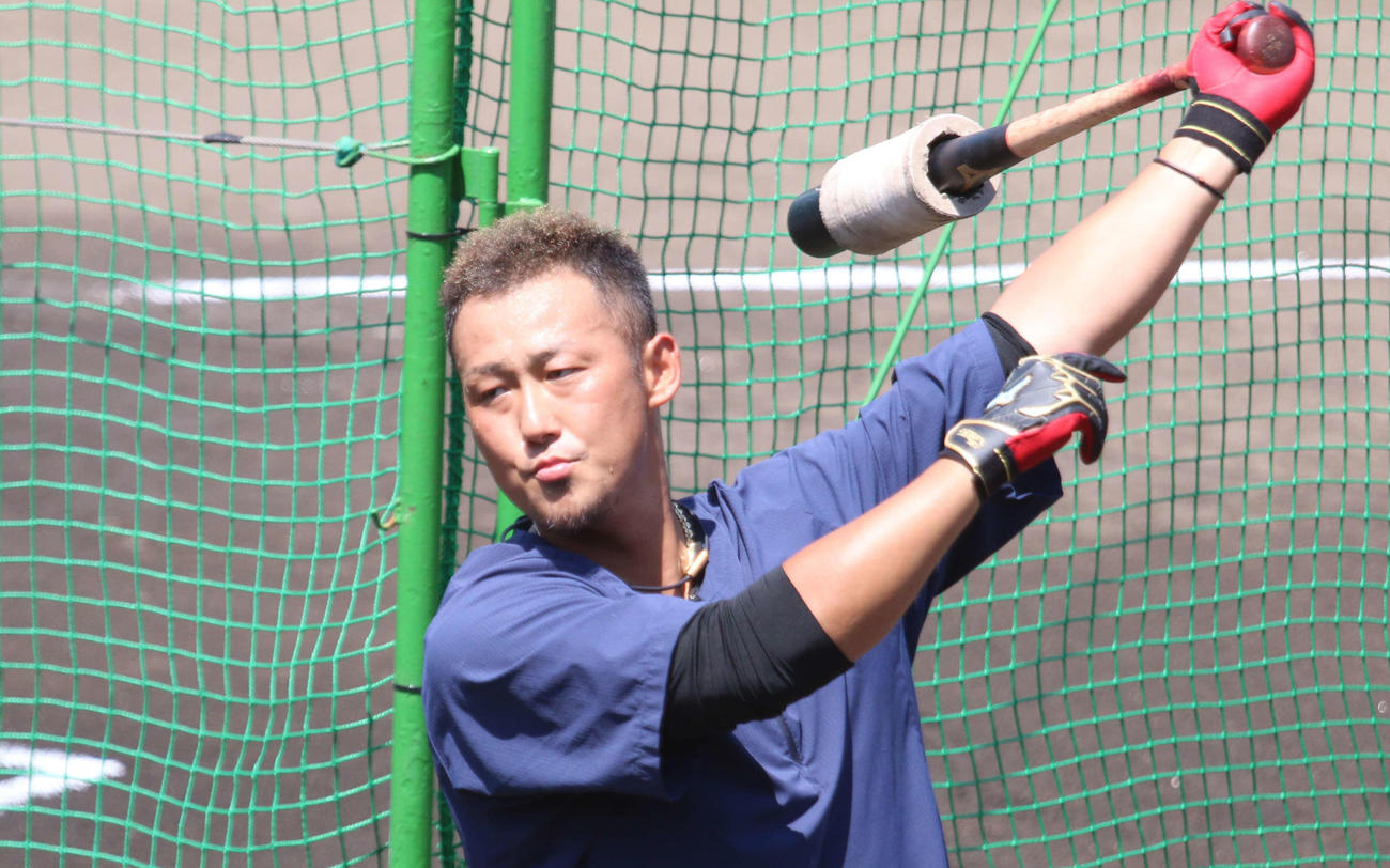 日本ハム中田翔（2021年7月25日撮影）