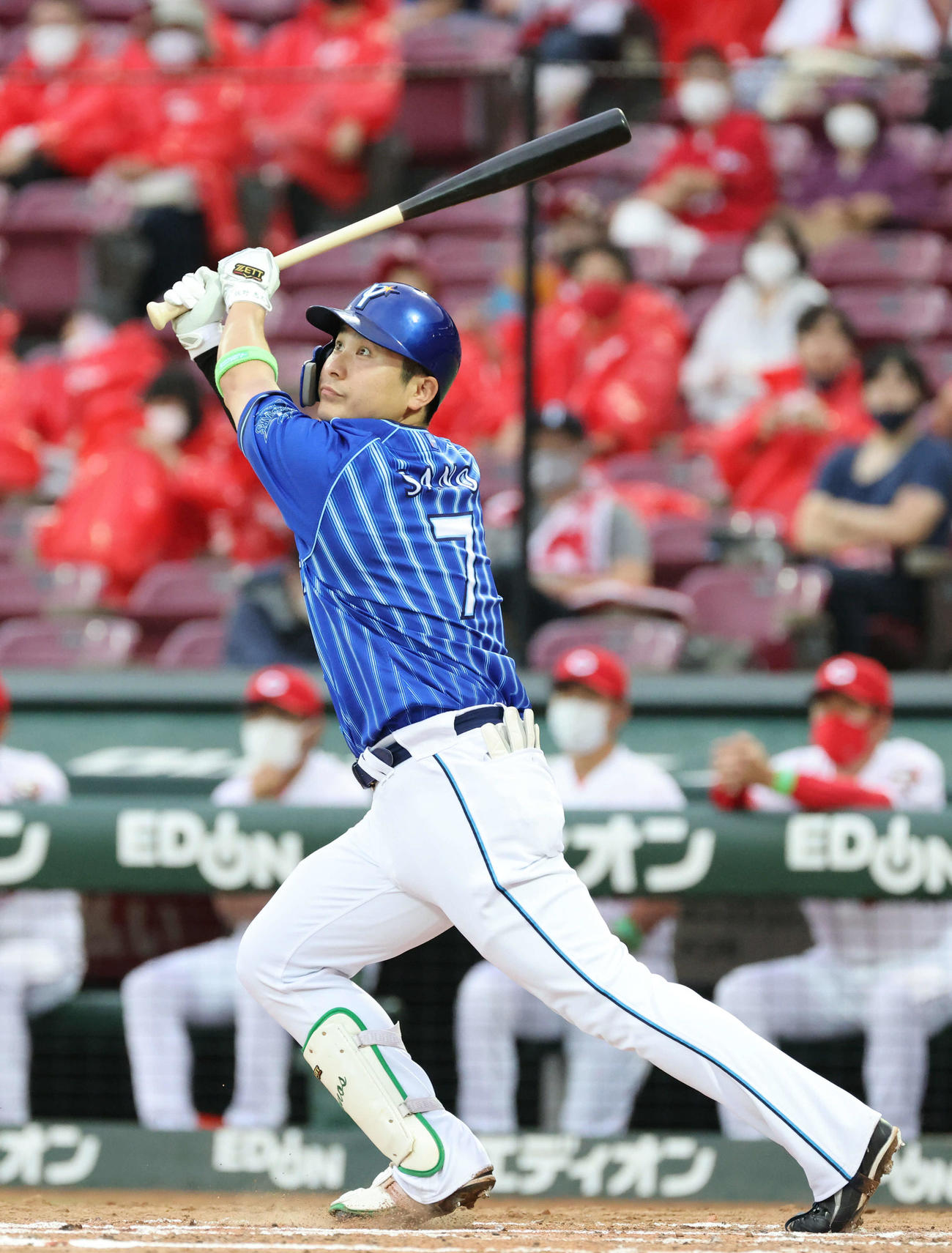 DeNA佐野恵太（2021年7月7日撮影）