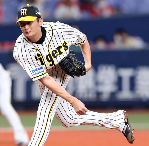 阪神対広島 広島戦に先発する二保(撮影・加藤哉)