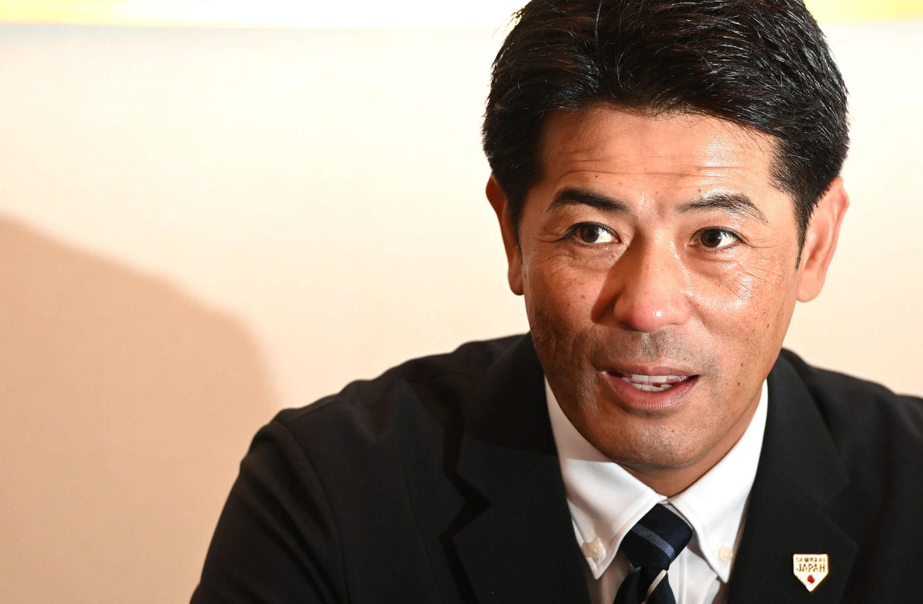 侍ジャパンを振り返る稲葉監督（撮影・山崎安昭）