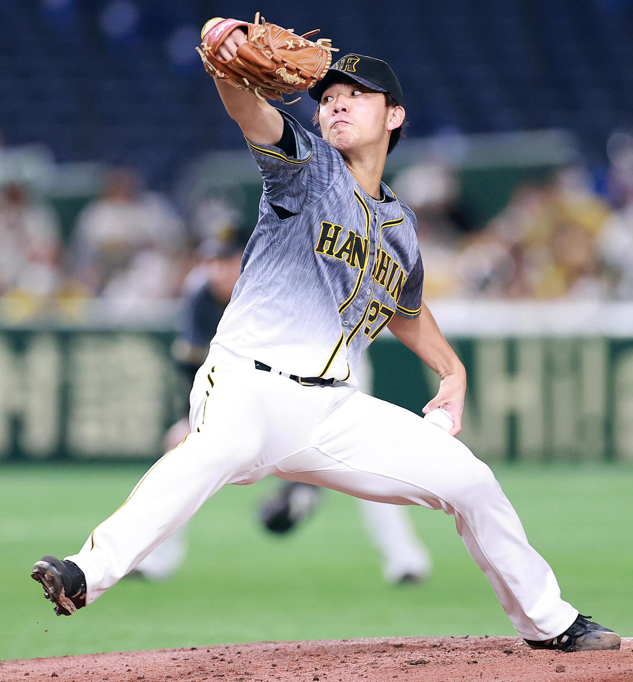 DeNA対阪神　力投する阪神先発の伊藤将（撮影・浅見桂子）