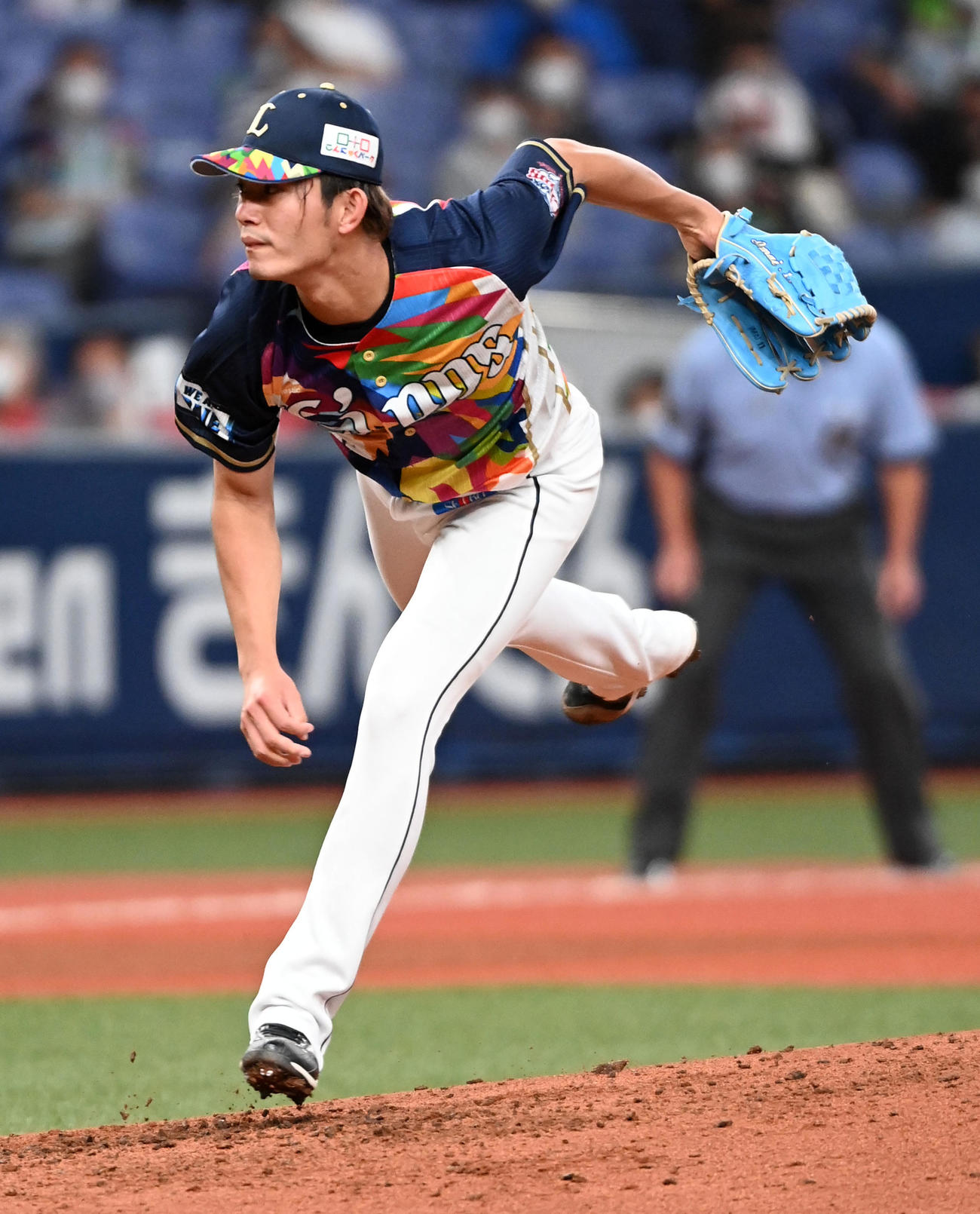 オリックス対西武　西武先発の今井（撮影・前岡正明）